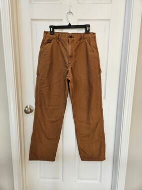 Carhartt B11 BRN Loose Fit Duck Utility Work Pants Brown Men's 32x30